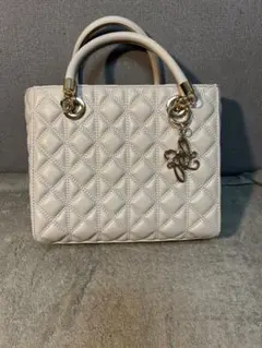 RANDA 2WAYキルティングバッグ アイボリー チェーンあり