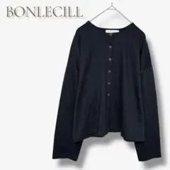 ボンルシール カーディガン 長袖 シャツ シンプル 万能 ゆったり a611