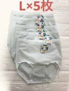 Lサイズ× 5枚　スロギー　はきこみ深めショーツ　綿95%（枚数追加可能）