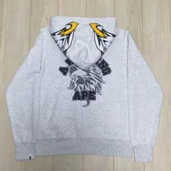 美品 a bathing ape EAGLE FULL ZIP HOODIE L