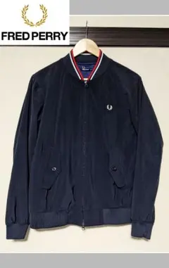 【FRED PERRY】ブルゾン/トラックジャケット/月桂樹/刺繍/ロゴ/美品
