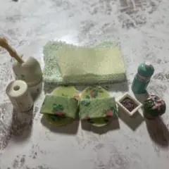 シルバニアファミリーレア　希少　小物セット　バス　トイレ　エポック社　平成レトロ