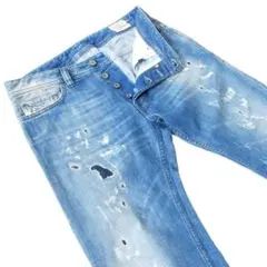 ディーゼルSAFADO▼スリムストレートデニム▼イタリア製▼W30約86cm