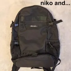 niko and...　ニコアンド　リュックサック　黒　デイパック　レディース