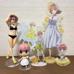 五等分の花嫁　中野一花　フィギュア　アクリルスタンド　まとめ売り　6点