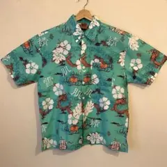 旧ドゥニーム DENIME アロハシャツ Lオリゾンティ期 レーヨン100