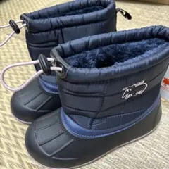 新品19.0キッズ用ネイビー防水ブーツ トナカイ