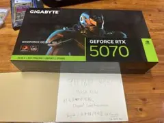 ほぼ新品GIGABYTE GEFORCE RTX 5070 12GB