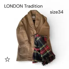 英国製 ロンドントラディション ウール ダッフルコート 34 オーバーサイズ