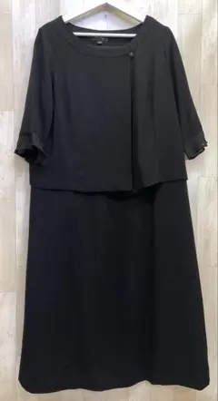 Add Rouge ブラックフォーマル 半袖 ワンピース 喪服 大きいサイズ