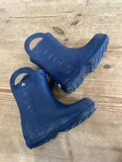 Crocs レインブーツ ネイビー キッズのサムネイル