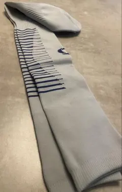 【新品未使用】サッカーソックス グレー 25-27cm