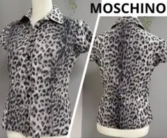 MOSCHINOモスキーノ レオパード柄 ヒョウ柄シャツ イタリア製 Y2Kのサムネイル