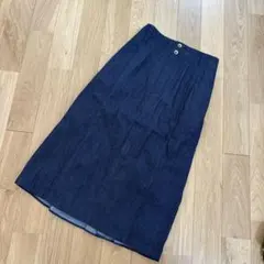 フランシュリッペ　ダークブルー デニム フリル付き