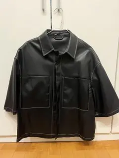ZARA ブラック ショートスリーブジャケット S