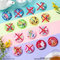 ディズニー刺繍缶バッジ 第2弾 まとめ売り ６点セット