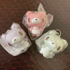 ベビーグルーミー　ソフビキーホルダー パープル　グリーン　ピンク　3個セット