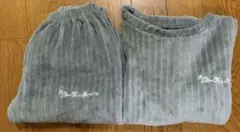 ★値下げ★パジャマ グレー 上下セット 長袖 冬 あったか もこもこ フリース