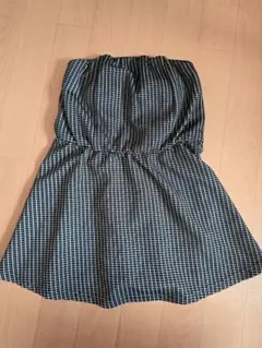 LIP SERVICE チェック柄 ベアトップ Sサイズ