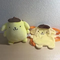 ポムポムプリン ぬいぐるみ がま口 ポシェット 2個セット