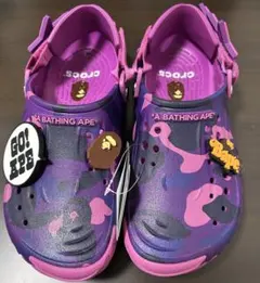 27cm A BATHING APE Crocs Grapeberry bape - メルカリ