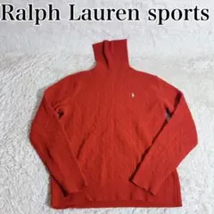 Ralph Lauren Sport ケーブルニット タートルネック 赤