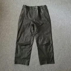 90s vintage 本革 レザーパンツ 黒 日本製 バイカー ワイルド