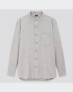 UNIQLO フランネルスタンドカラーシャツ Lサイズ