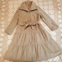 TO BE CHIC アンゴラ65%　ロングコートのサムネイル