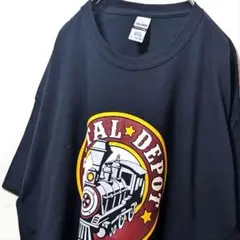 ギルダン デンタルデポ デカロゴ Tシャツ ブラック 黒 XL 古着