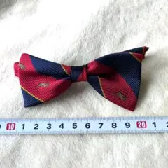 子供用ネクタイ 赤と紺のストライプ