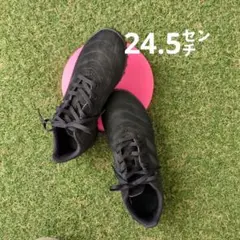 adidas ブラック サッカーシューズ 24.5センチ