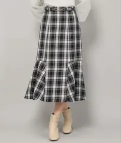 MISCH MASCH マッシュマッシュ チェックソフトマーメイドスカート