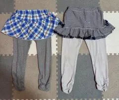 ミキハウス　ホットビスケッツ　スカッツ　2点セット 100cm