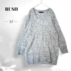 RUSHhour ラッシュアワー レディース ニット 薄手 セーター M グレー