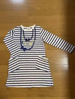 【美品】ニットプランナー　KPみみちゃん　ボーダーチュニック130