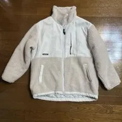 niko and... フリースジャケット　ボアブルゾン　ピンクグレージュ　M