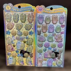 ［正規品］おぱんちゅうさぎ　んぽちゃむ　うるちゅるポップシール　２点セット