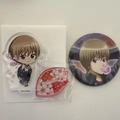 銀魂 沖田 【銀魂日和アクスタ】【銀八先生缶バッチ】【銀八先生ウエハース2枚】