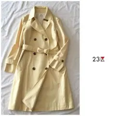 ◯ニューヨーカー レモンイエロー ミドル丈 ロング スプリング トレンチコート