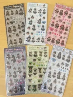 正規品 モンチッチ 16タイプメイト ちゅるきゅんシール 6枚セット