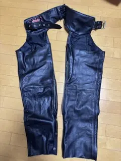 チャップス　ハーレー　バイカー調 本革　サイドZIP 裾スナップ S チャップス ハーレー バイカー調 本革 サイドZIP 裾スナップ S - メルカリ