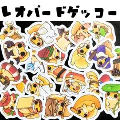 レオパードゲッコー　フレークシール　爬虫類　シール　ヒョウモントカゲモドキ