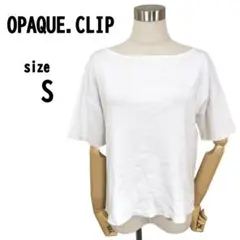 【S(36)】OPAQUE.CLIP レディース 薄手 トップス ホワイト
