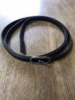 黒革　二重ベルト