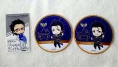 アイドルマスターsideM 黒野玄武 アニカフェコースター バースデーステッカー