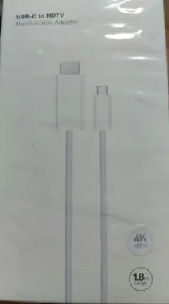 USB-C to HDTV アダプター 1.8m 4K対応
