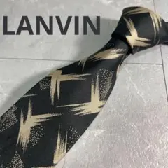 美品✨LANVIN Paris シルク100% イタリア製 総柄 フォーマルのサムネイル
