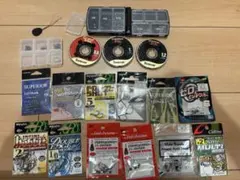 バス釣り・ライトゲーム用品 まとめ売り（フック・シンカー・ライン・ケース等）のサムネイル