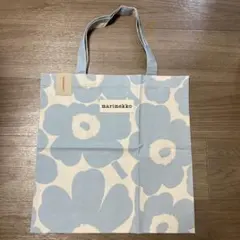 【匿名配送】マリメッコ　マリメイド　ファブリックバッグ　ウニッコ　ライトブルー